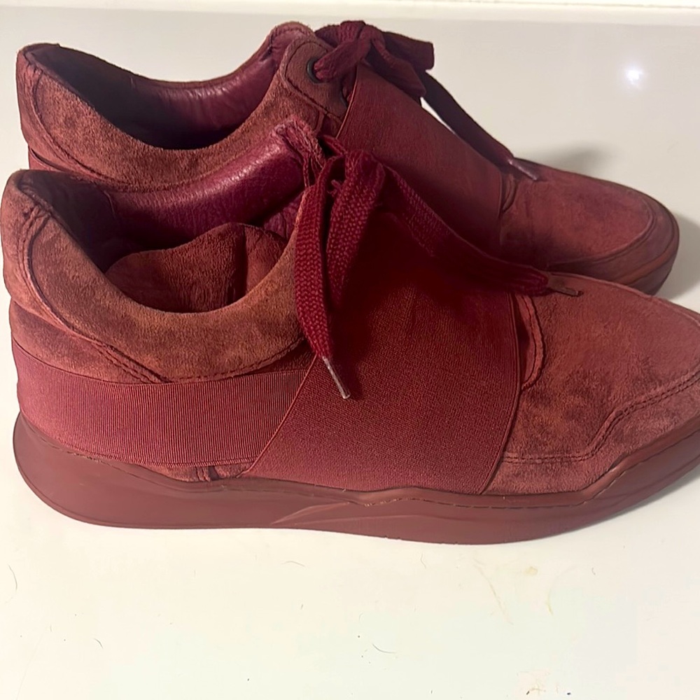 Filling Pieces Men’s maroon Suede Sneakers